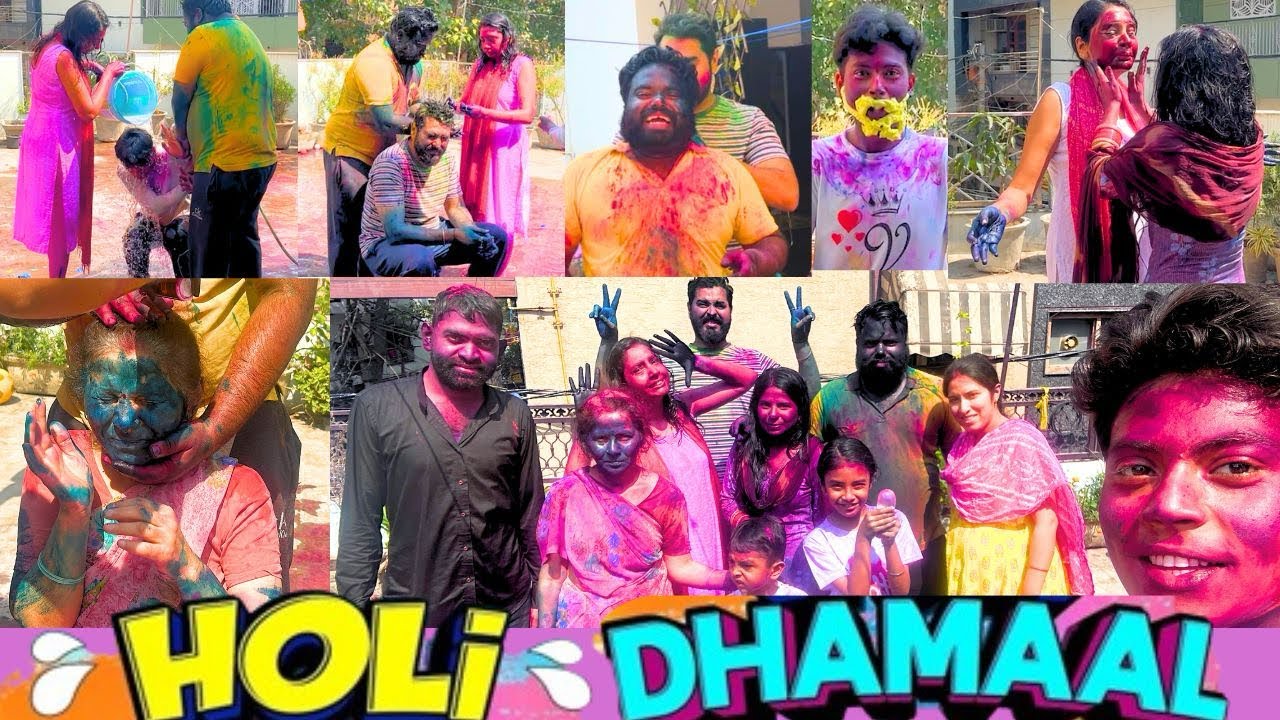 Holi Celebration with New Chachi😂