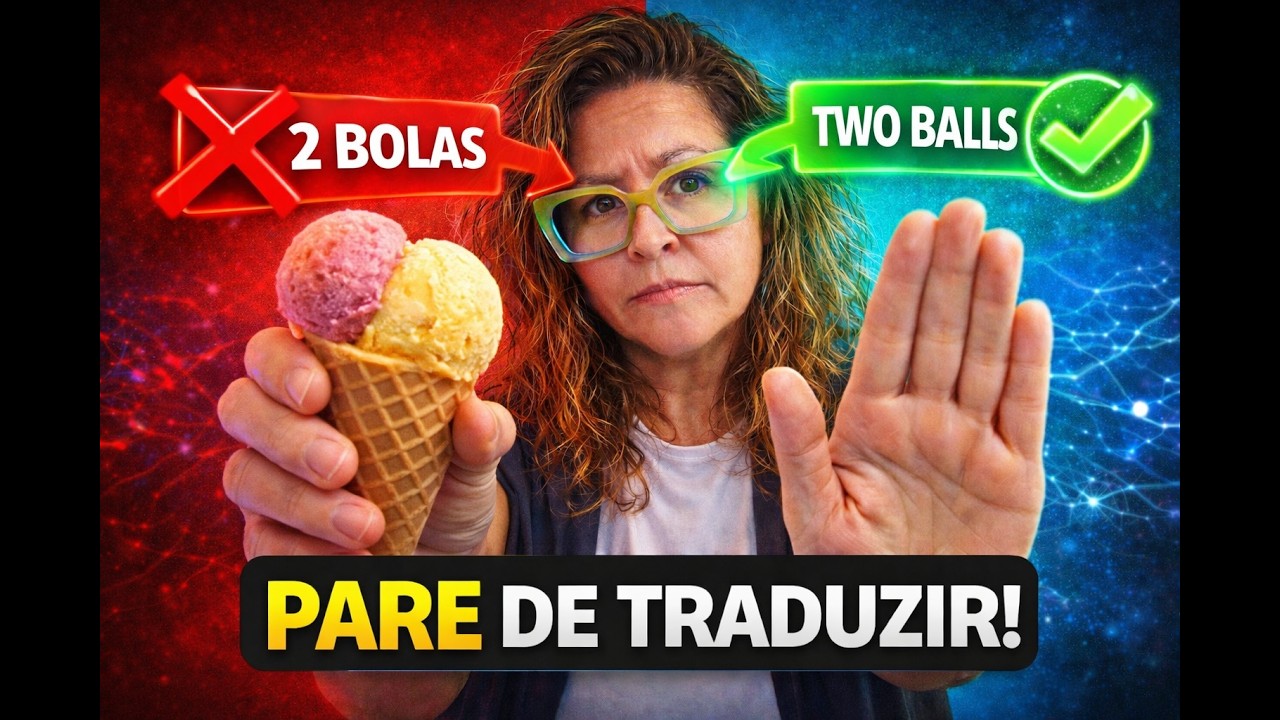 PARE DE TRADUZIR! 🛑 A Técnica para Falar Inglês Sem Travar