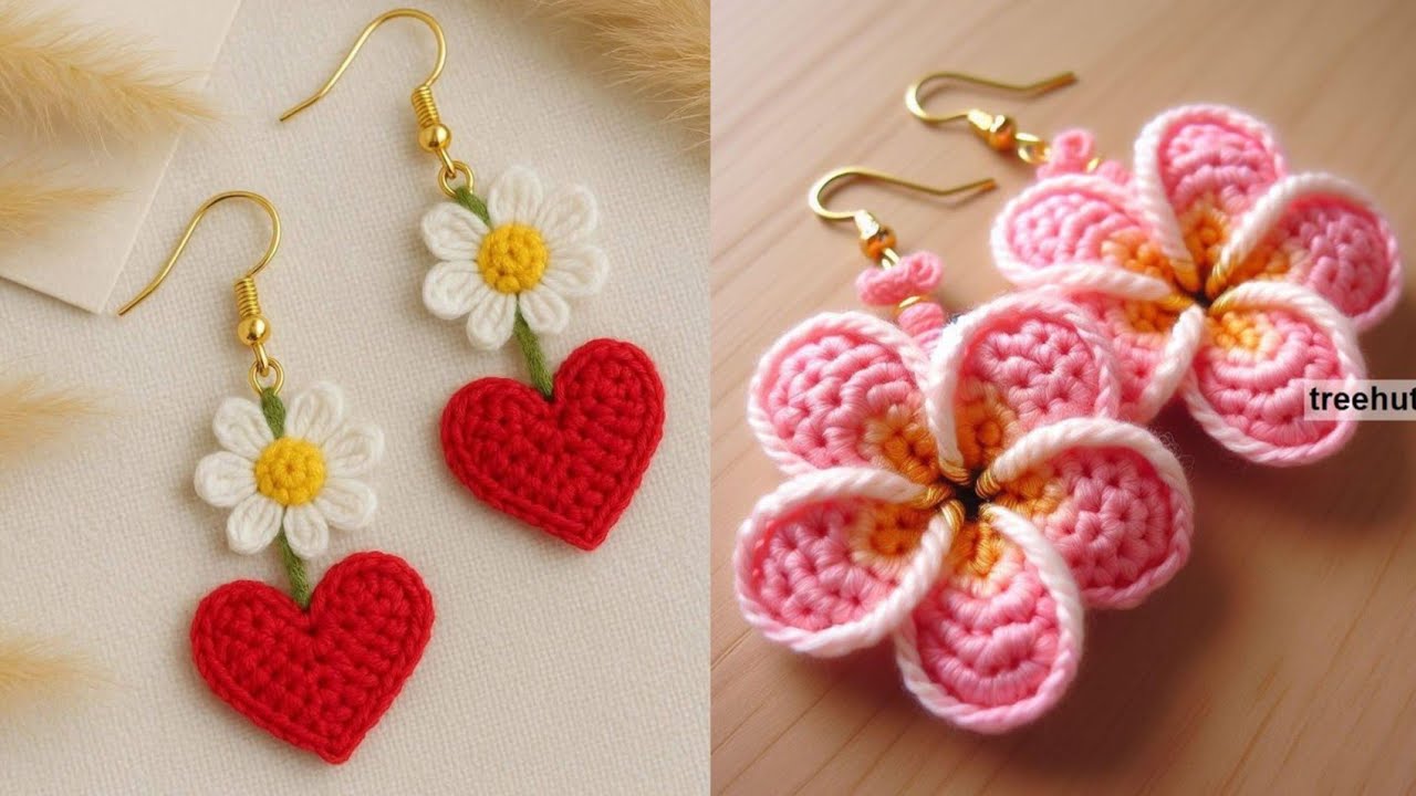 Crochet fall earrings easy free patterns for seasonal for crochet earrings ideas 