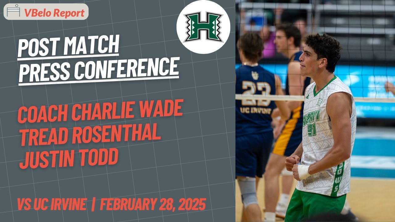Hawaii Men's Volleyball: Postgame Press Conference | UC Irvine (2/28/25)