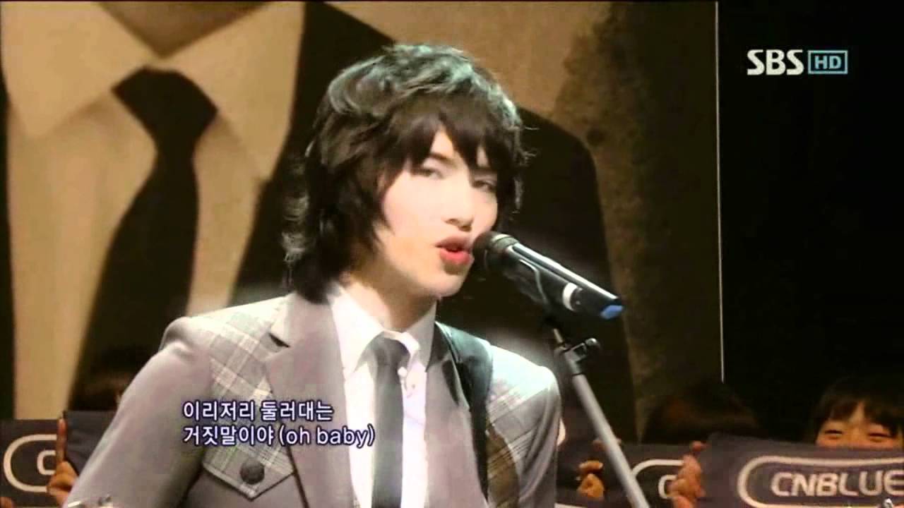 CNBlue - I'm a loner (씨앤블루 - 외톨이야) @ SBS Inkigayo 인기가요 100124