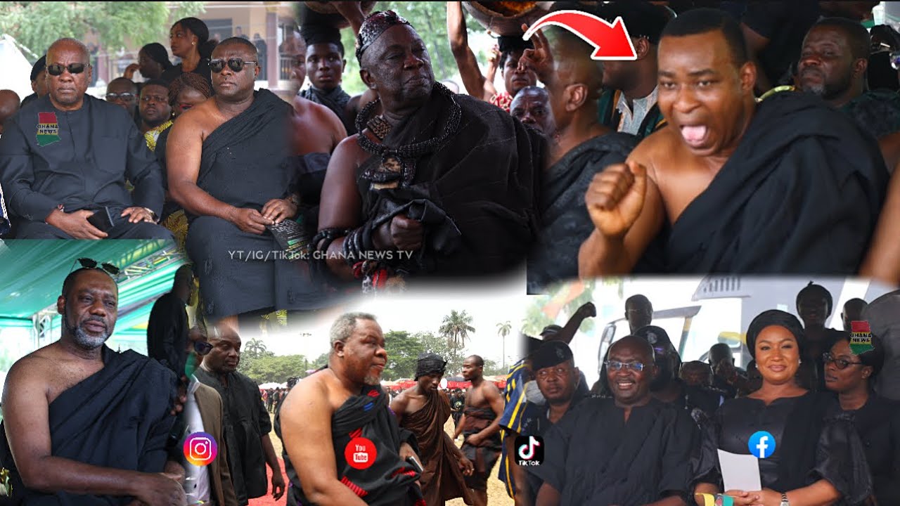 Chairman Wontumi, John Mahama, Dr Bawumia, Kuffour & Nananom storm Manhyia palace Kuntunkuni Durbar