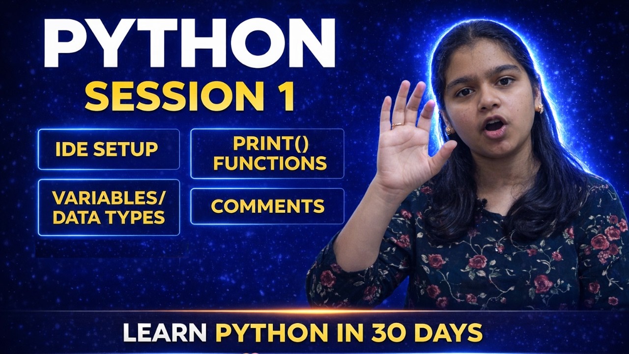Python for Beginners to Professional | Session 1 | Complete Introduction