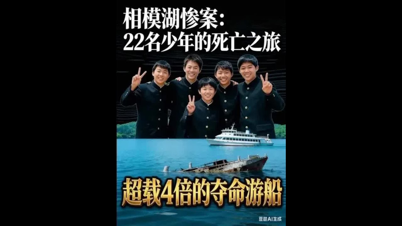 相模湖游船沉没事件：78人超载游船，22名少年葬身湖底！#灾难 #冒险 #救援 #探险 #事故 #百科密码