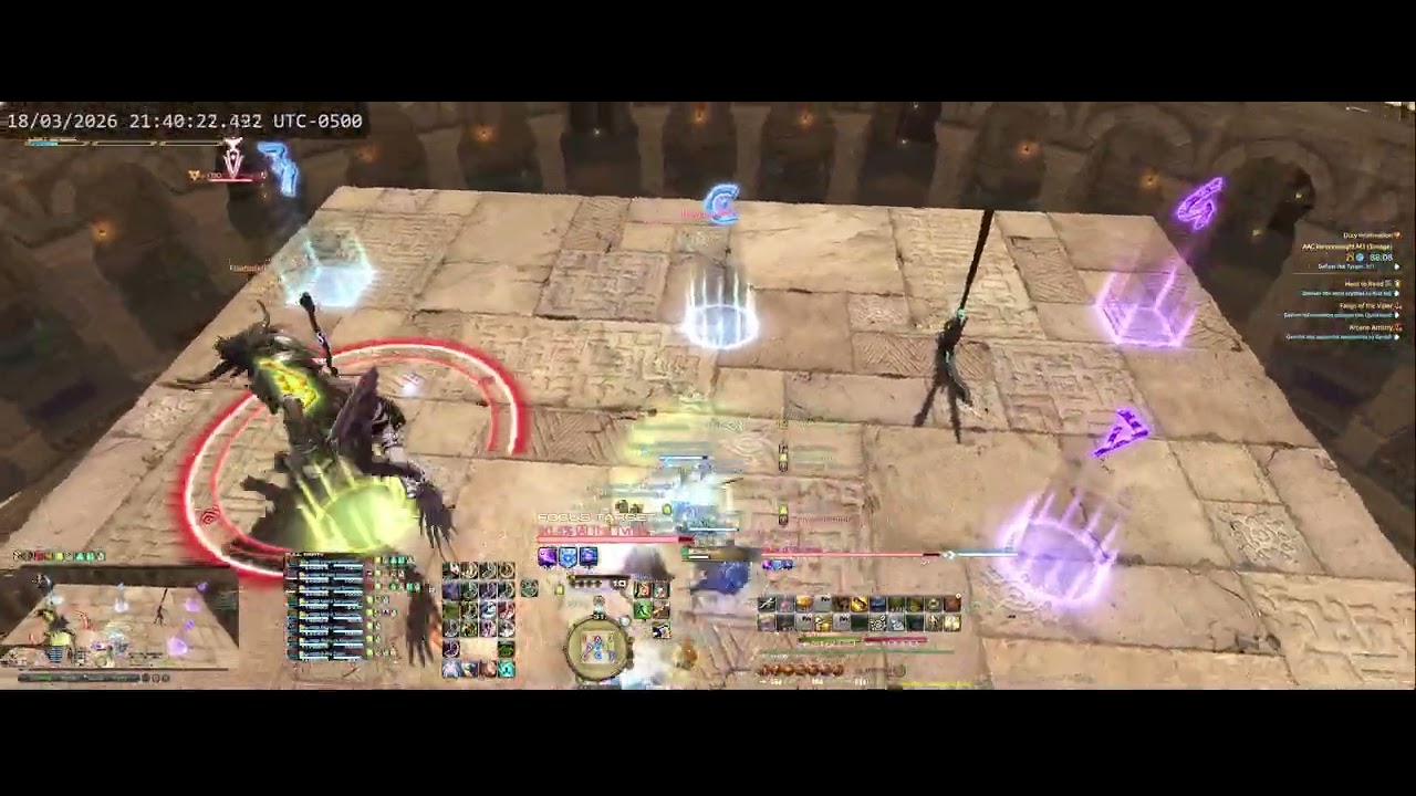 FFXIV 7.45 Raid Night M11S Week 11.2 Near End of Platforms Wipe 03-18-2026