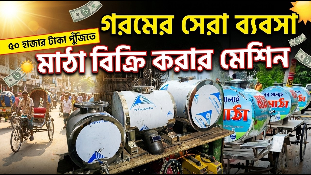 গরমে মাঠা বিক্রি করার ব্যবসা । গরমের সেরা ব্যবসা । মাঠা ও দুধ বিক্রি করার মেশিন Milk Cooling Machine