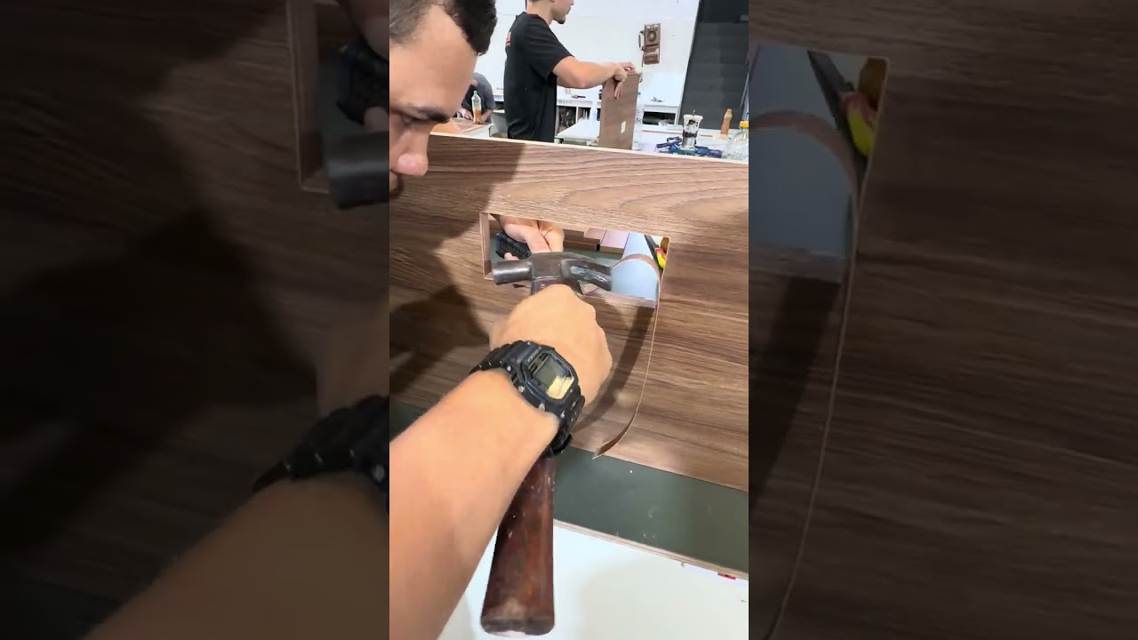Acabamento interno fita passa fio MDF 