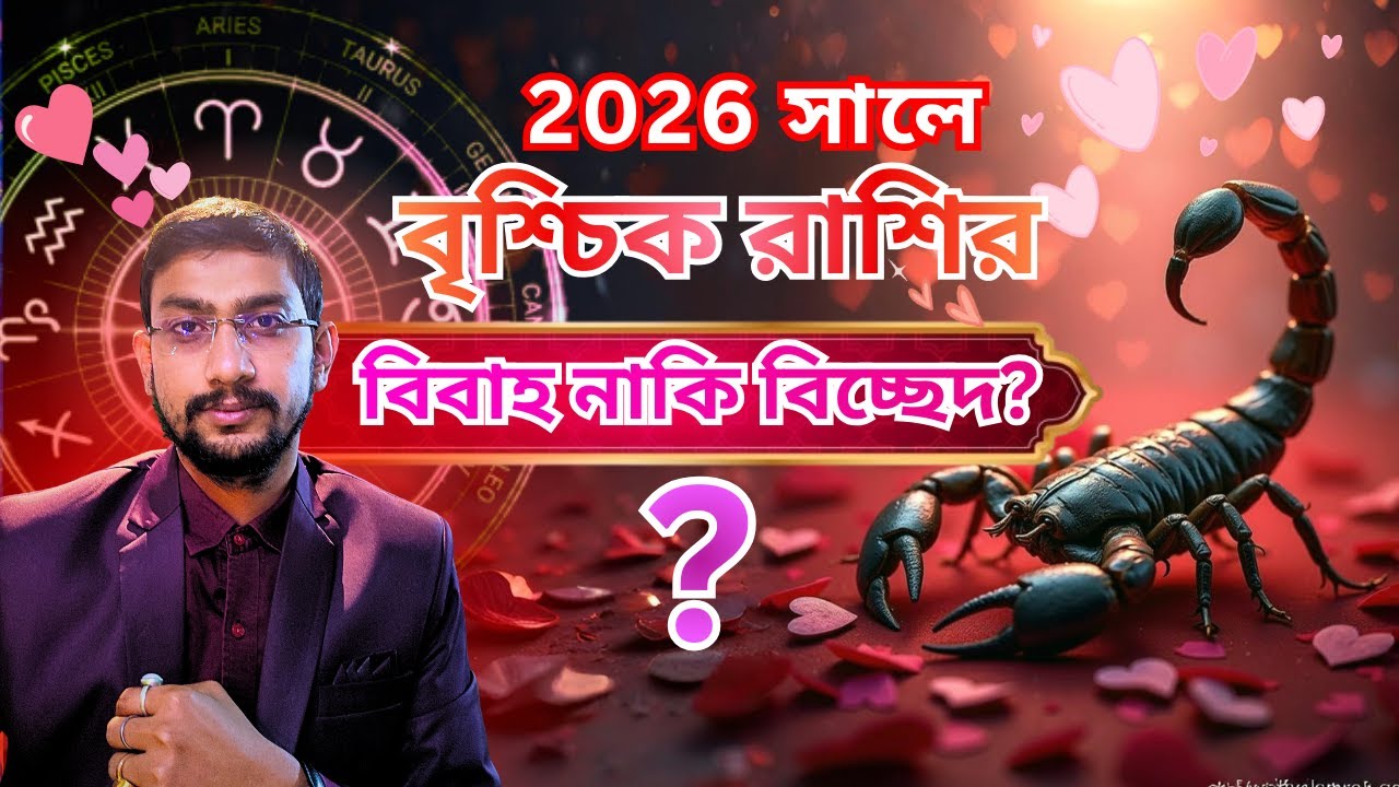 🔱 বৃশ্চিক রাশি 2026 প্রেম ও বিবাহিত জীবন কেমন যাবে? | Love, Marriage Turning Point | Scorpio 2026