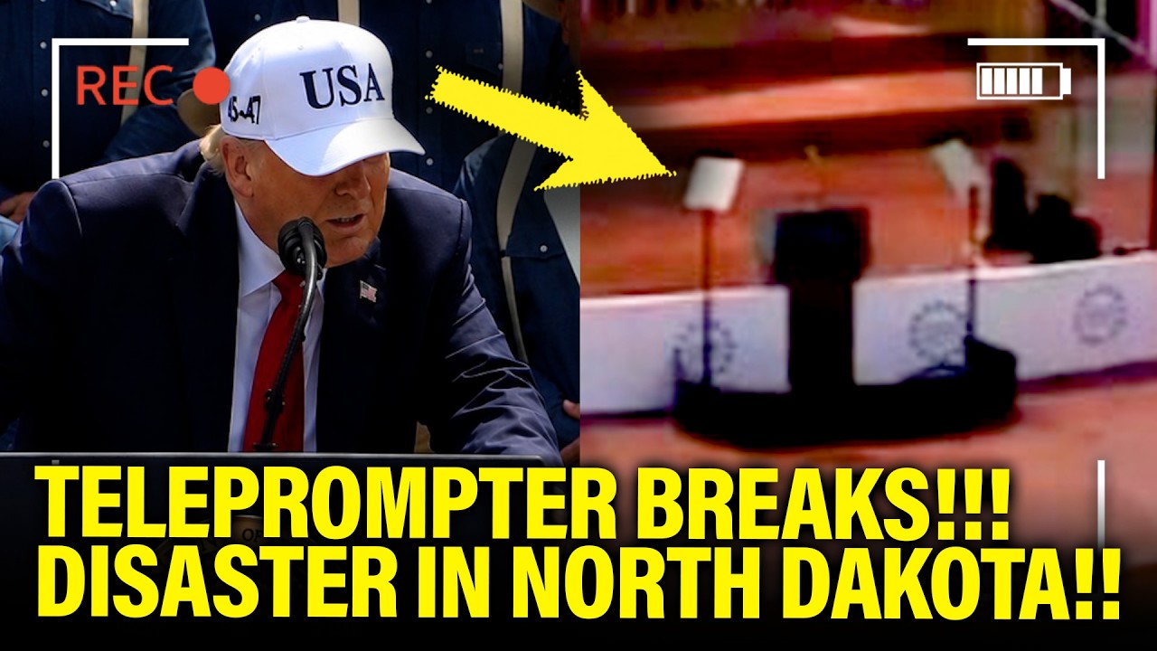 Trump&rsquo;s gives DISASTER SPEECH as TELEPROMPTER BREAKS!!!