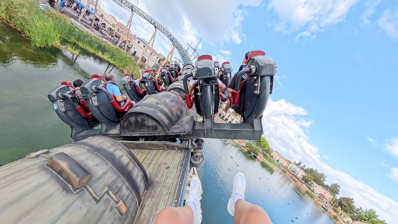 Furious Baco at PortAventura Back Row POV | INSANE Launched Wing Coaster