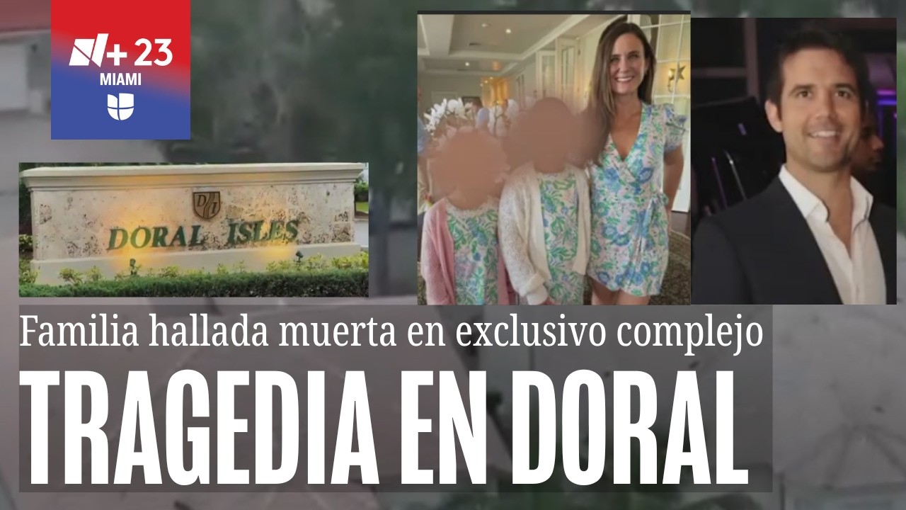 Una pareja divorciada y sus dos hijas ser&iacute;an las personas halladas muertas en una casa de Doral