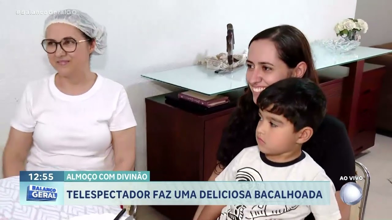 almoço com Divinão: telespectador prepara banquete para nossa equipe