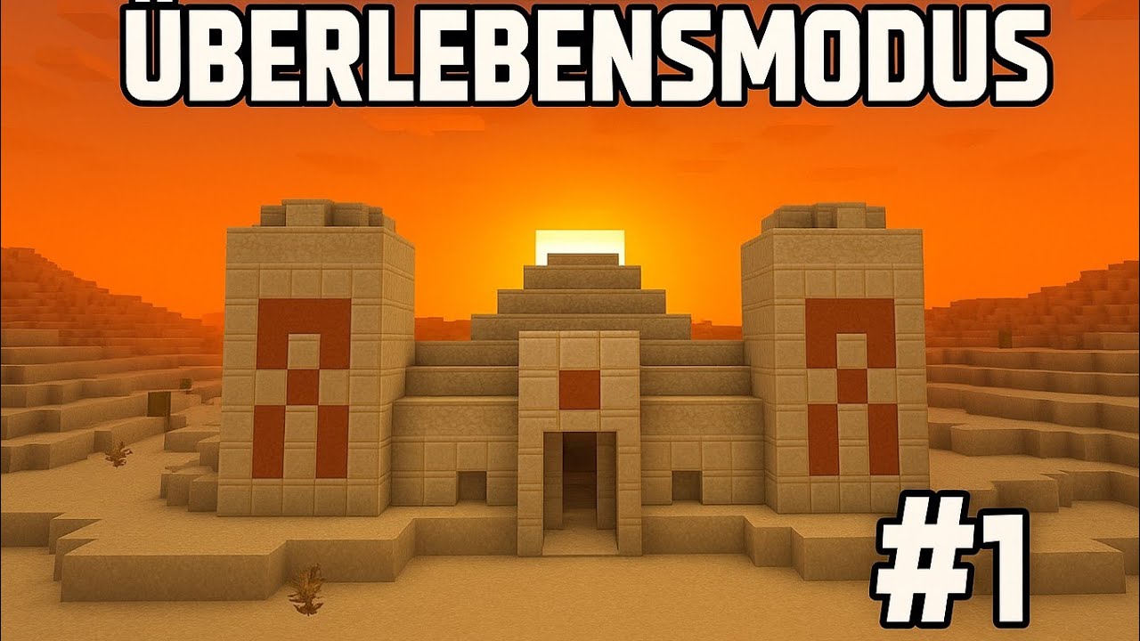 Minecraft Survival | Wir sind in einem Tropenwald gespawnt, einen Wüstentempel gefunden in Folge 1