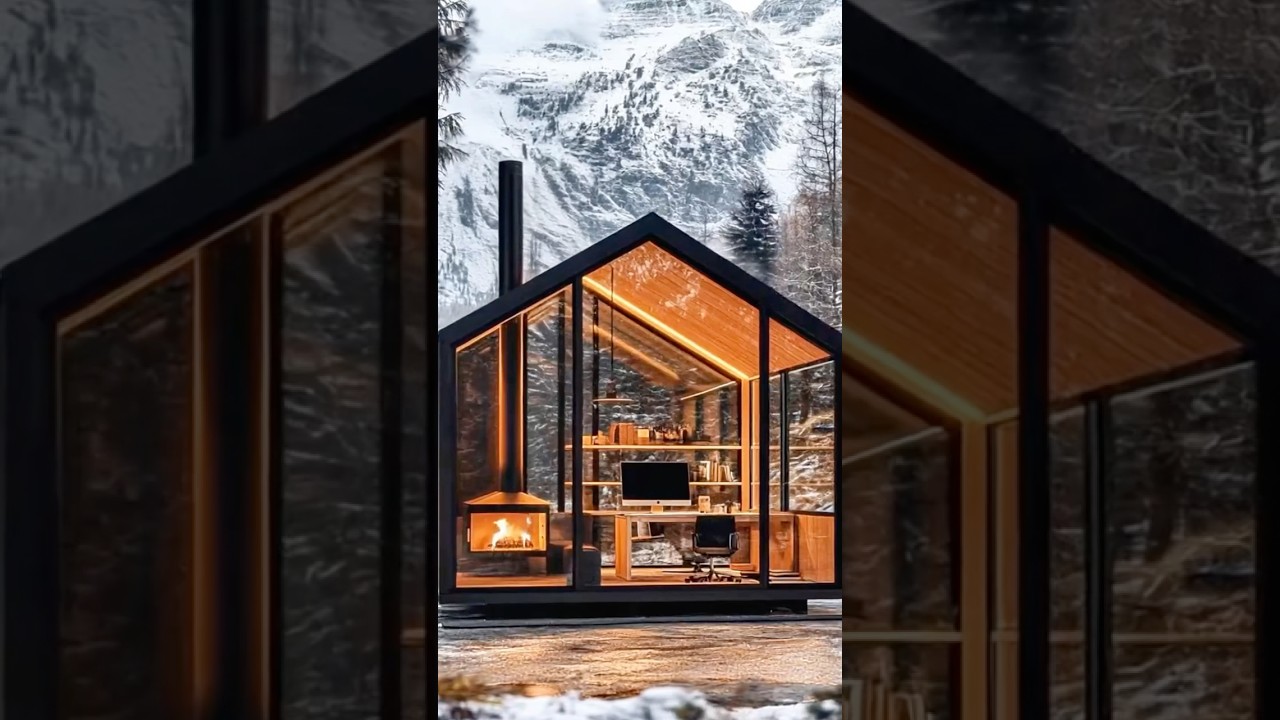 Dream House in the Mountains ❄🔥 Glass Walls & Cozy Fireplace!