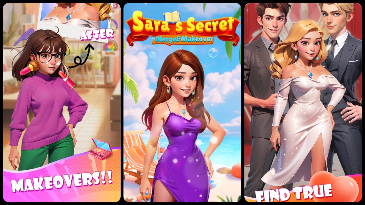 Sara's Secret: Merge&Makeover (Gameplay Android)