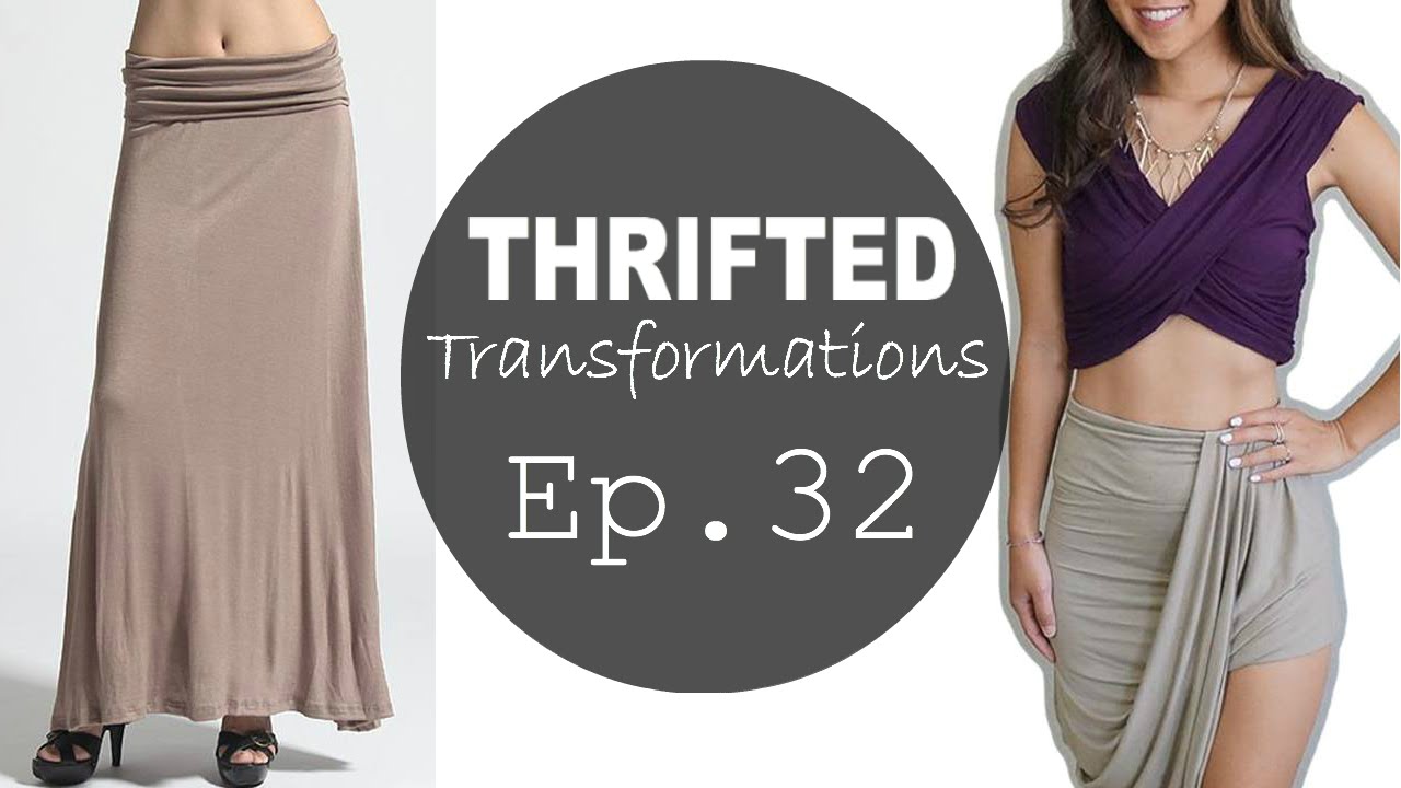 Thrifted Transformations | Ep. 32 (Asymmetrical Draped Skirt)