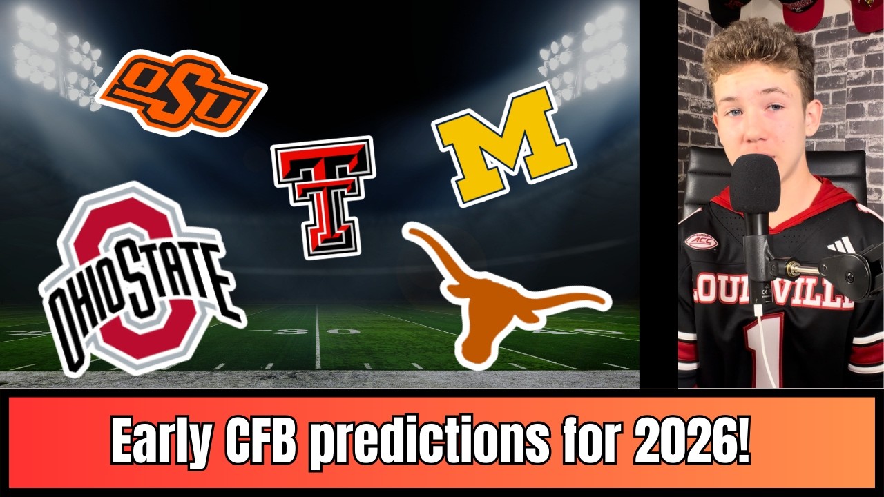 Early college football predictions for the 2026 season!