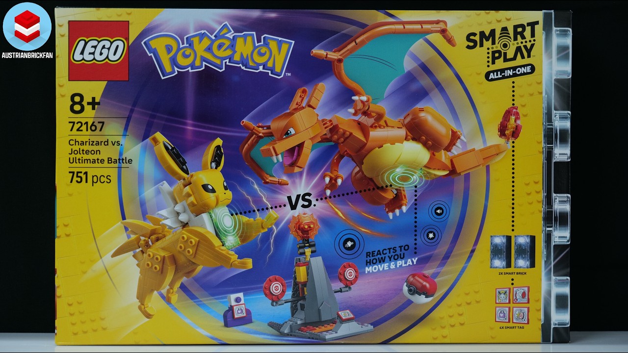LEGO Pok&eacute;mon 72167 Чаризард против Джолтеона: Великая битва &mdash; скоростная сборка