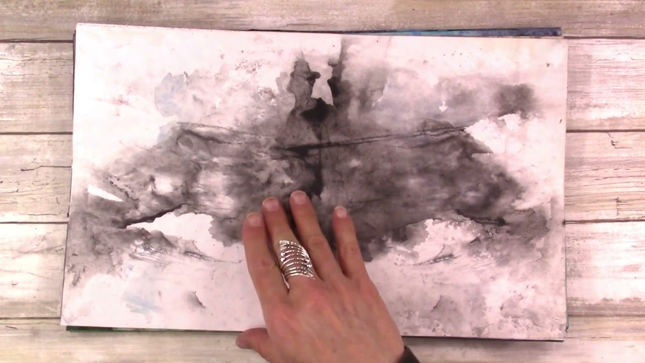 Grunge Hand Painted Papers 2~Flip~Thru~Soul of an Artist~Excavation~Dig #23