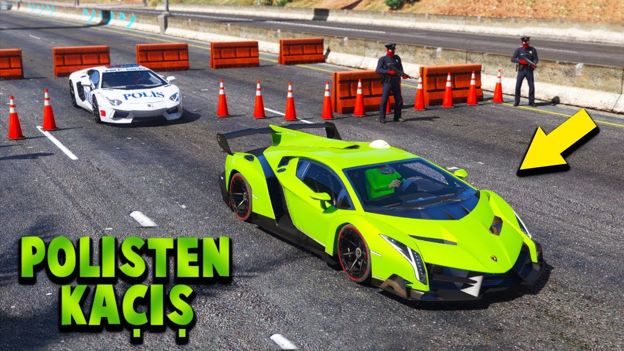 Lamborghini Ailesi Arabalar Polis Arabasından Kaçıyor - GTA 5