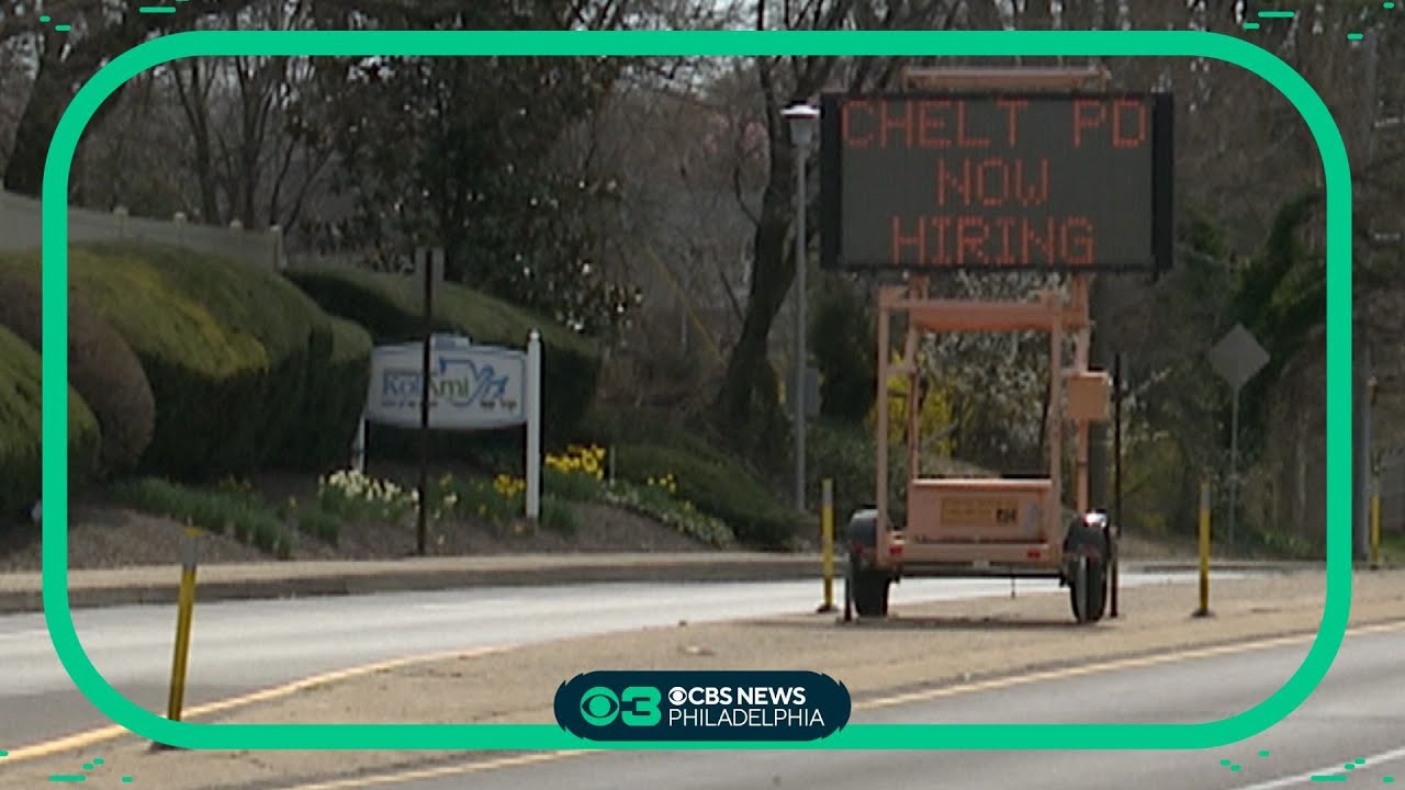A Montgomery County police department uses road signs, social media to recruit new officers