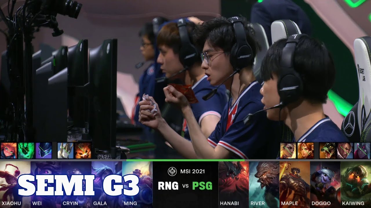 RNG vs PSG - Game 3 | Semi Finals LoL MSI 2021 Knockout Stage | Royal Never Give Up vs PSG Talon G3