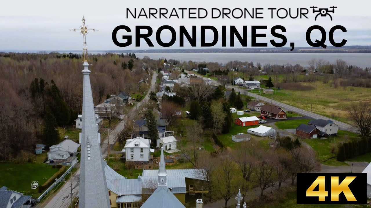 Stunning 4K Drone Tour Over Grondines, Québec 🏞️ | Discover Québec’s Hidden Gem from Above!