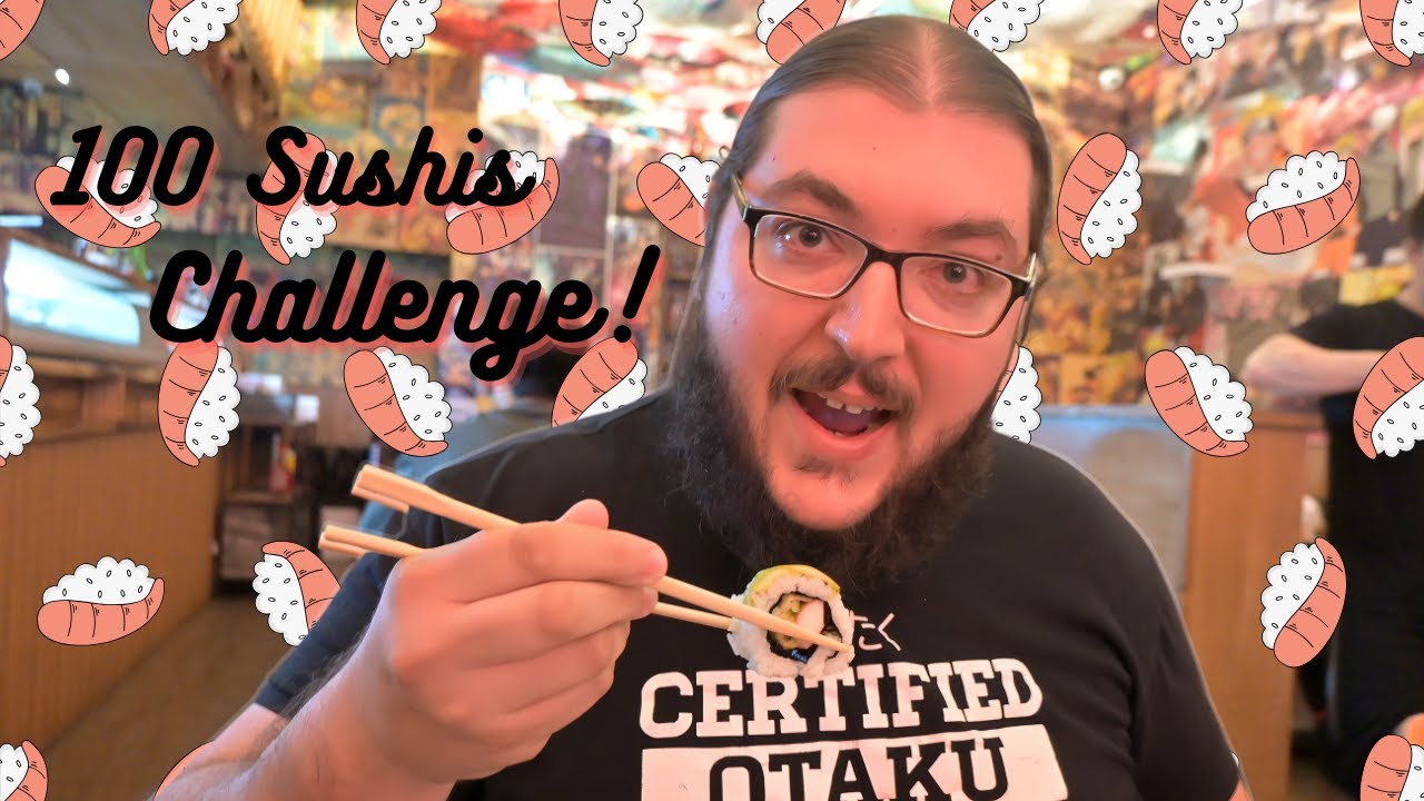 I ate 100 pieces of sushi at an ANIME-THEMED AYCE sushi restaurant {Otaku Eats}