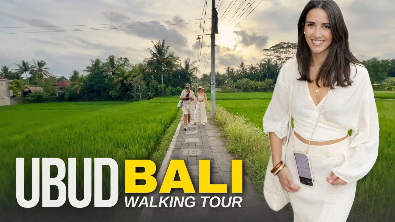 UBUD WALKING TOUR 🇮🇩 BALI 2026 INDONESIA 🌅 Sunset Rice Fields & Real Bali Street Life