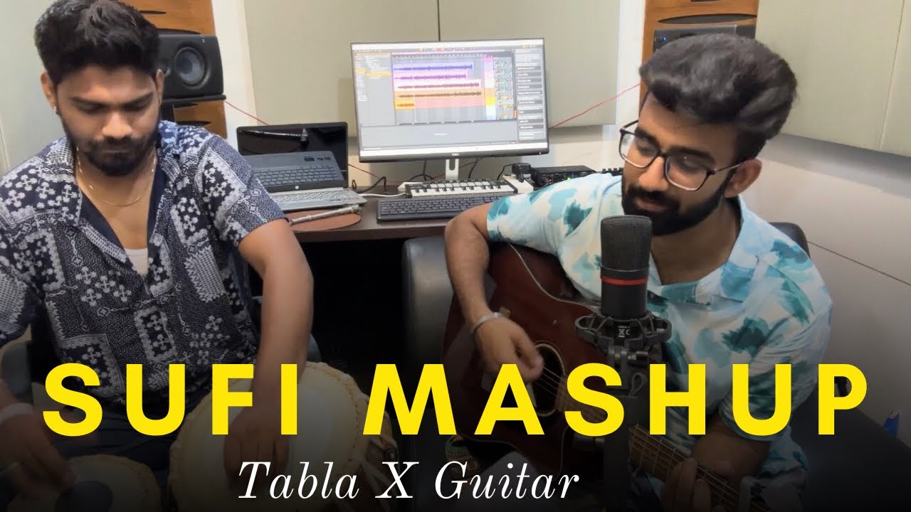 Bollywood Sufi Songs Mashup | Guitar and Tabla