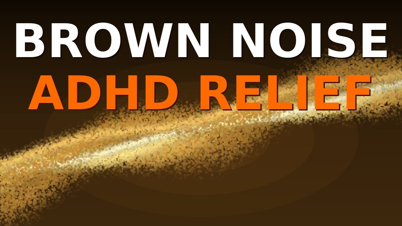 Brown Noise for ADHD Focus | 8 Hours | Black Screen | No Interruptions