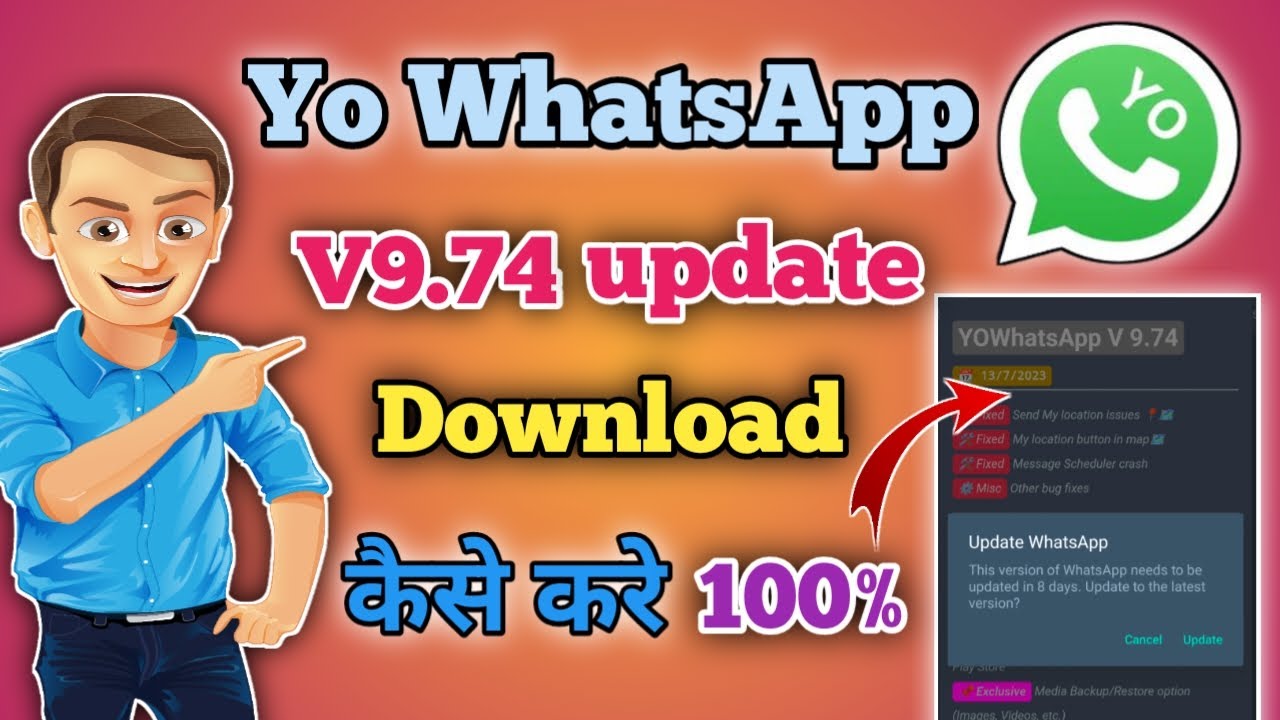 Yo WhatsApp V9.74 Update Kaise kare | yo WhatsApp download v9.74 2023 | Yowhatsapp upadted 9.74
