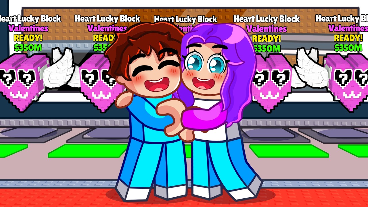Steal A Brainrot'ta 100 HEART LUCKY BLOCK Açtım!