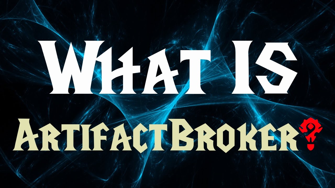 JuniorDeBoss Shows off m4x ArtifactBroker an Addon for World of Warcraft