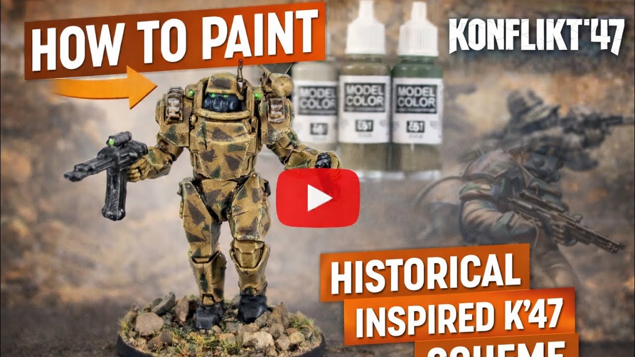 Painting Stahltruppen for Konflikt ‘47 in a Historically Inspired Scheme.