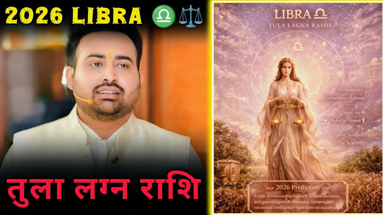 Libra Horoscope ♎⚖️: 2026 Libra Ascendant Rashi Prediction &ndash; Explained by Arun Pandit Ji #libra #...