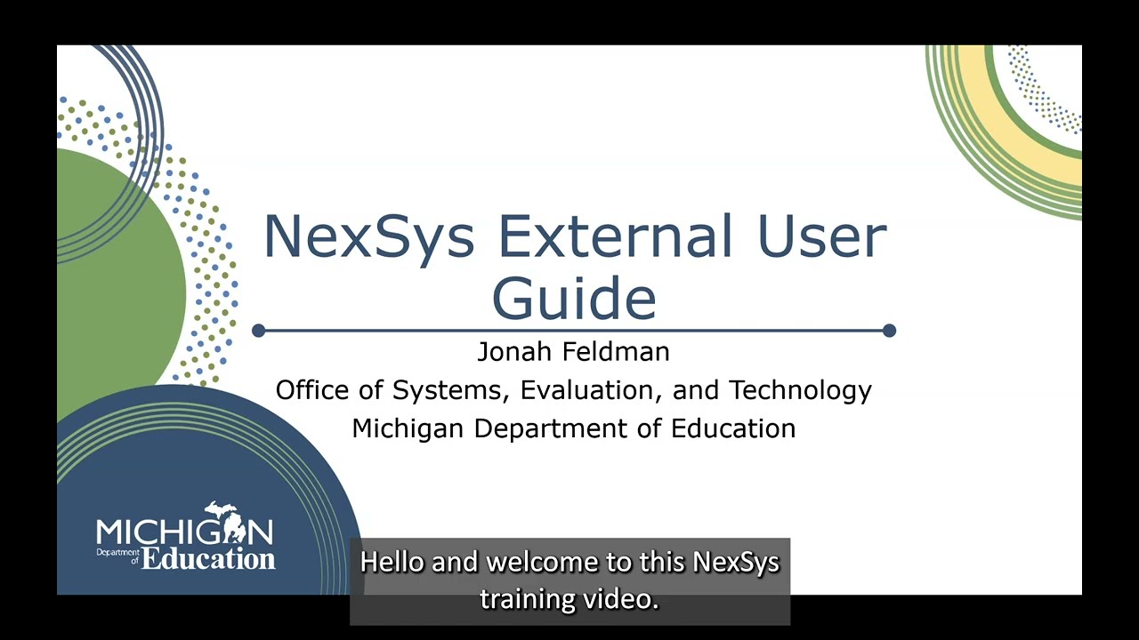 NexSys External User Guide