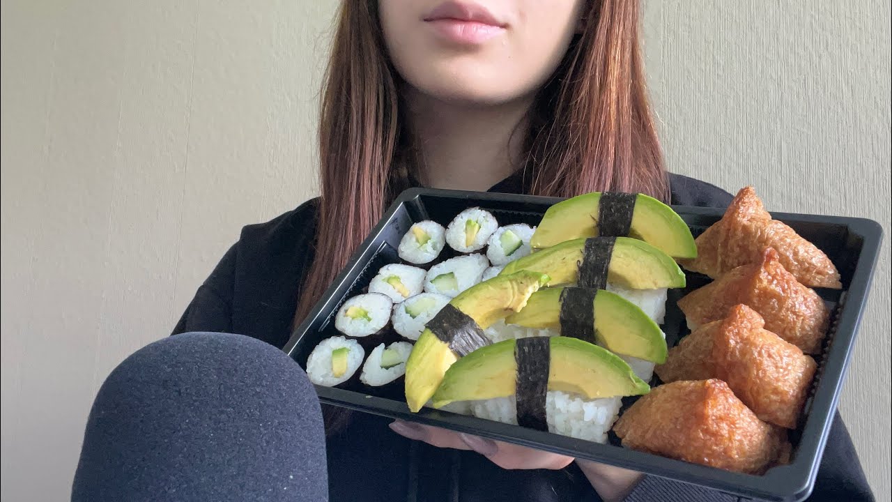 ASMR SUOMI | Sushi mukbang 🍣 maukkaita syömisääniä