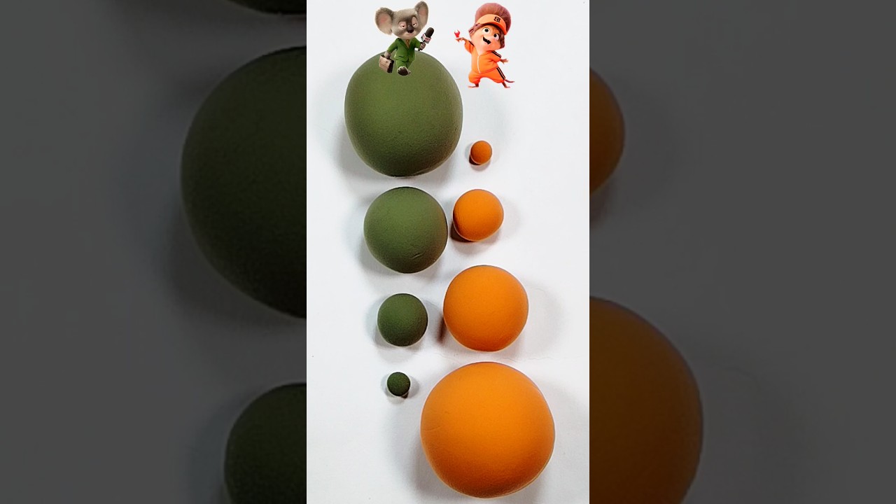 Clay Mix Plasticine Colors 💚🧡 #plastisine #clay #mix #slime #colors #clayart #satisfying #trend