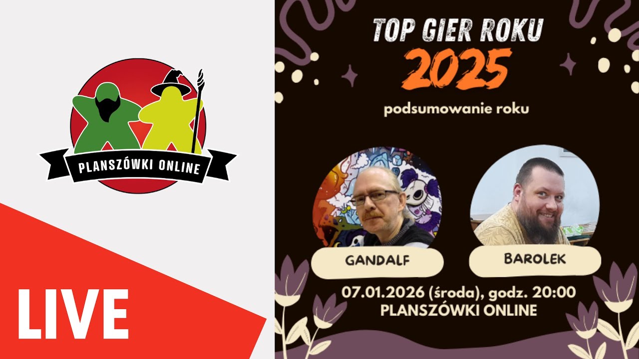 TOP 10 gier planszowych roku 2025