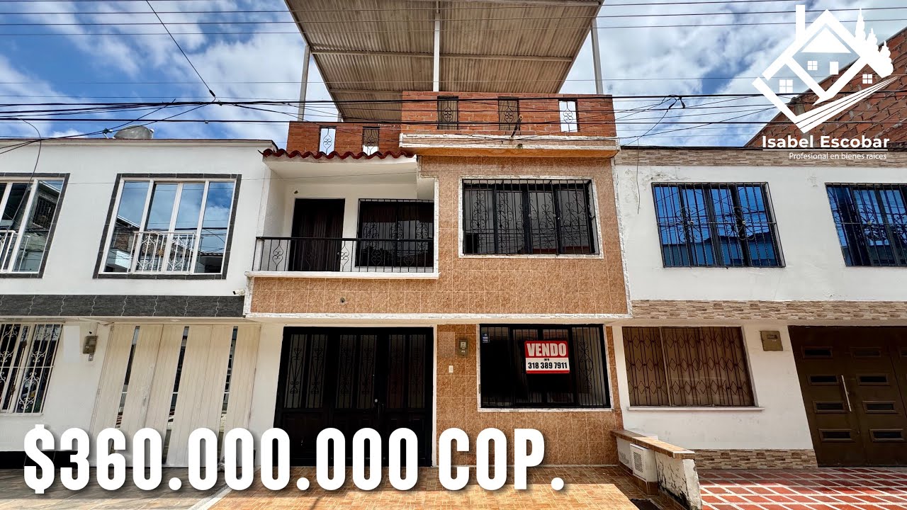 Casa de tres pisos con terraza en venta - Barrio Departamental Palmira Valle del Cauca Colombia