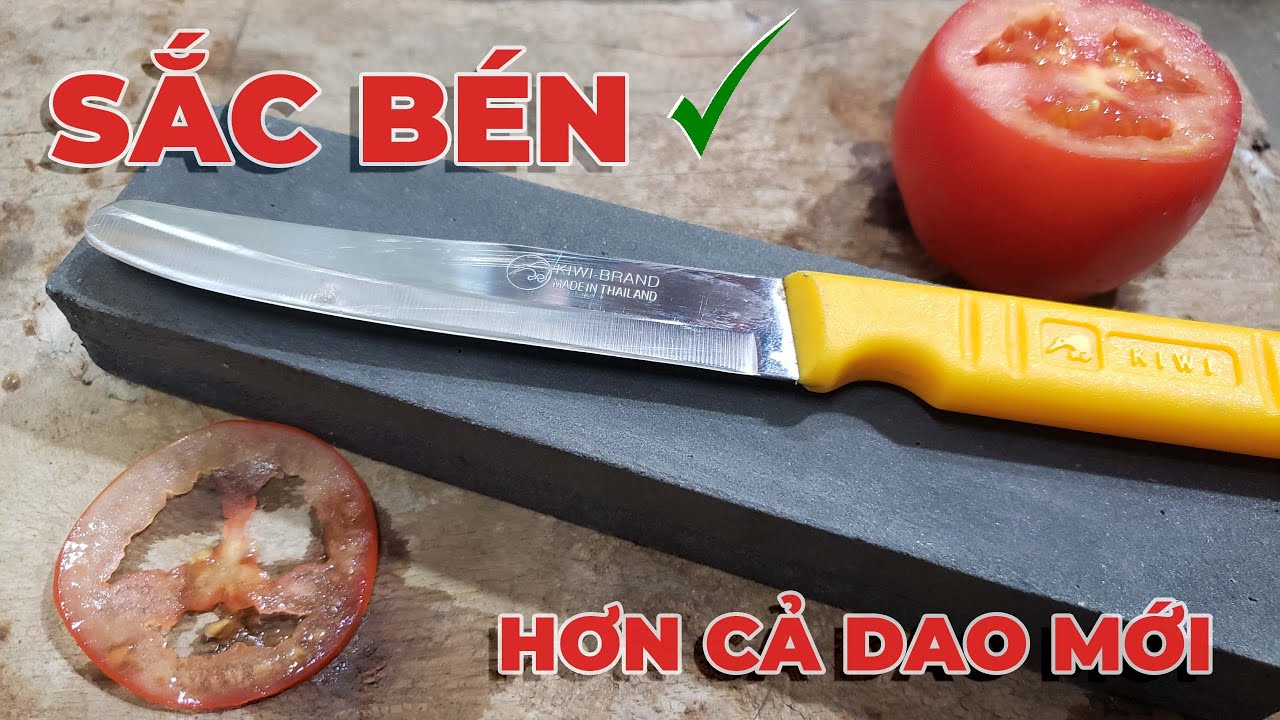 Cách Mài Dao Bằng Đá Sắc Bén Hơn Cả Dao Mới