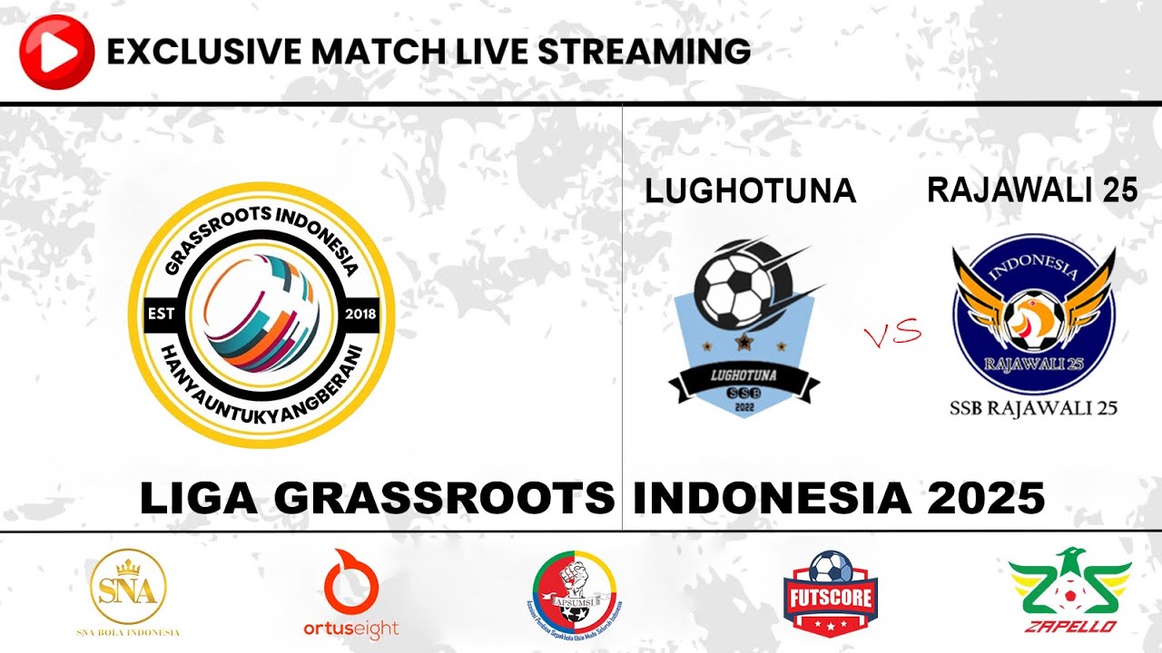 LUGHOTUNA vs RAJAWALI 25 | Liga Grassroots Indonesia 2025 JABODETABEK LIVE Lapangan 3