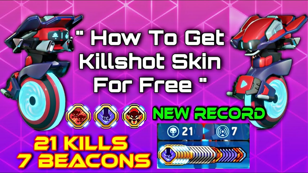 How To Get New Killshot Skin 💖 - Mech Arena || 21 Kills 7 Capture New Record ✨