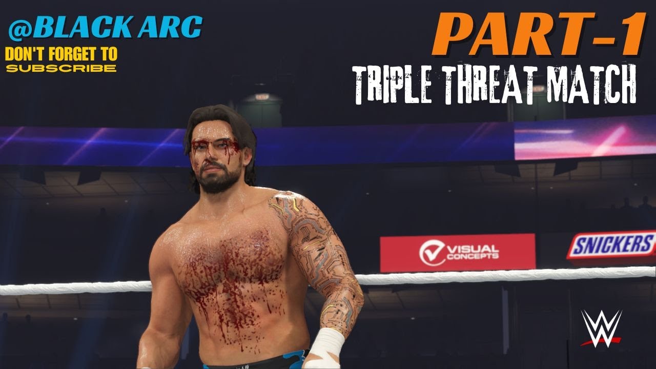 AJ STYLES vs RANDY ORTON vs BLACK ARC | TRIPLE THREAT MATCH 🔥🔥| WWE2K24