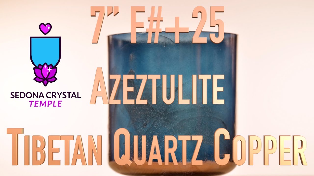 Azeztulite & Tibetan Copper Quartz Alchemy Crystal Singing bowl