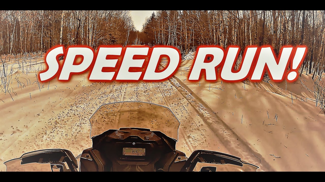 🛷FIRST SPEED RUN |  2023 SKI-DOO RENEGADE ADRENALINE 600R E-TEC ES RIPSAW 1.25