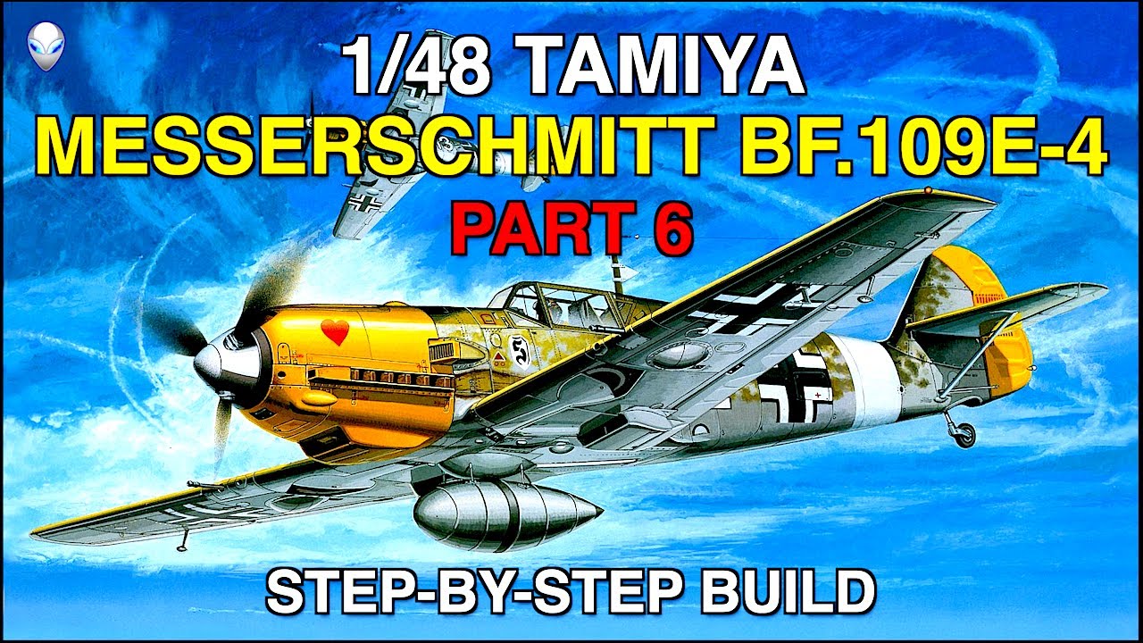 Сборка  1/48 Tamiya  Messerschmitt Bf.109E-4 Build Part 6: Wing Assembly, Prop, Upper Engine