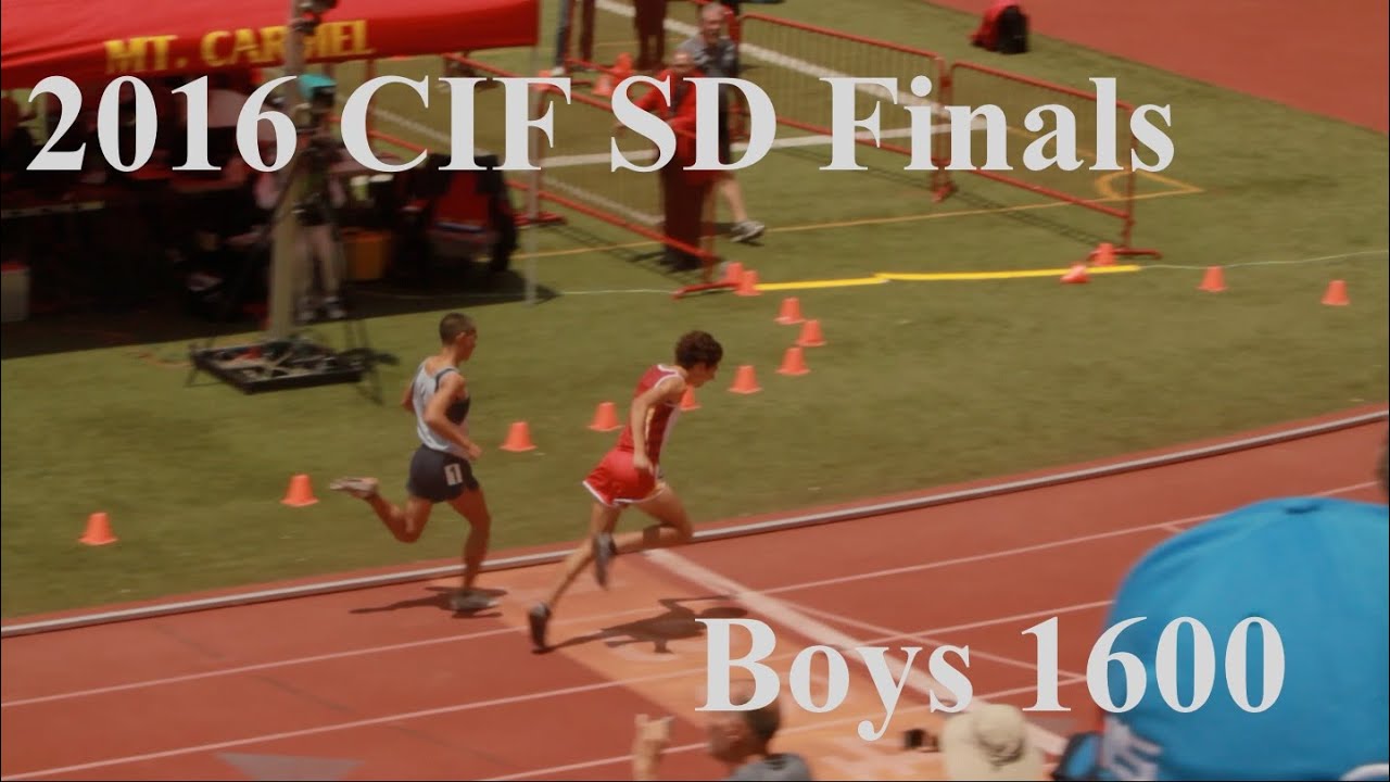 2016 CIF SD Finals Boys 1600m