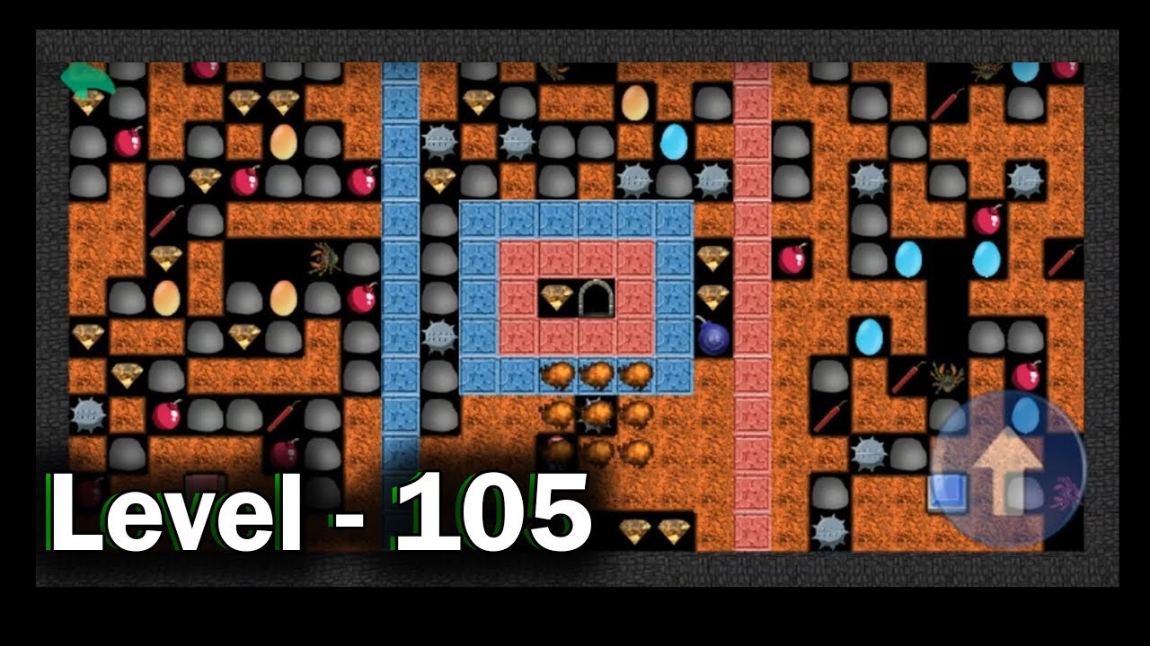 Diamond mine level 105 collected all 30 diamonds